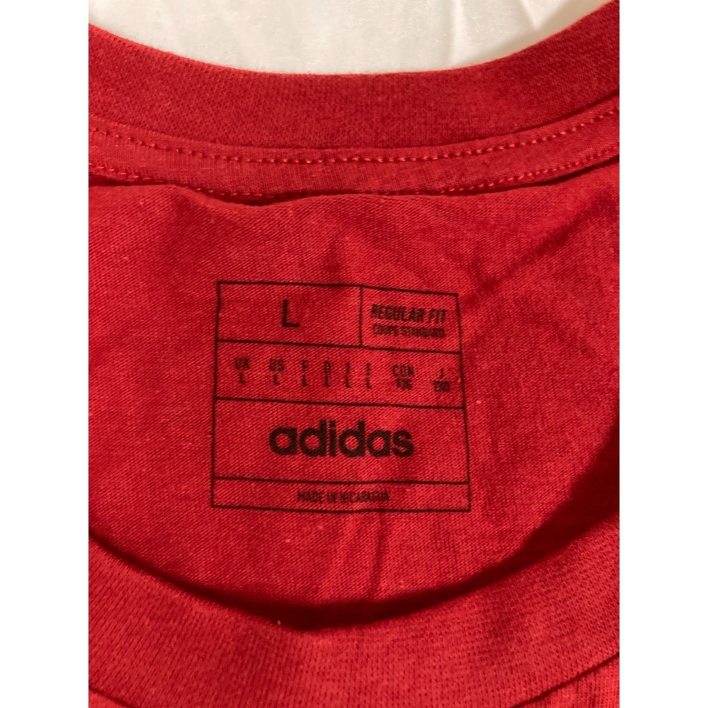 University of Nebraska Cornhuskers Adidas T-Shirt Football Sports Men's Large - Picture 3 of 16